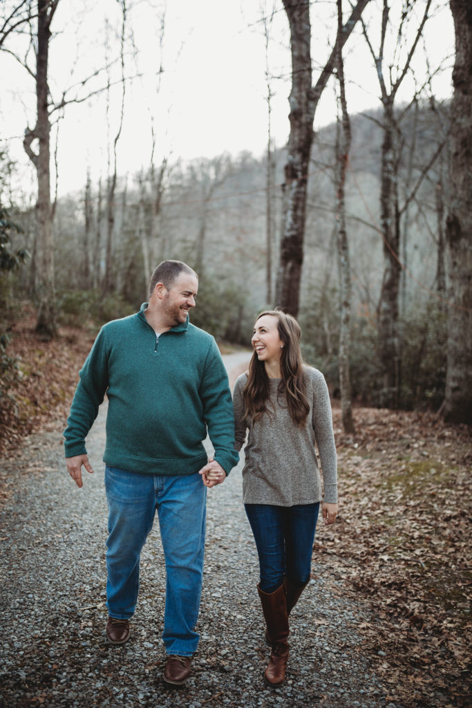 couple walking holding hands