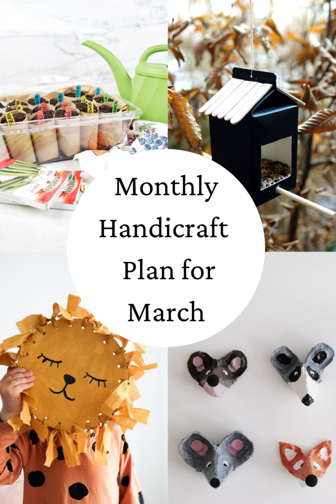 four handicrafts to do a month